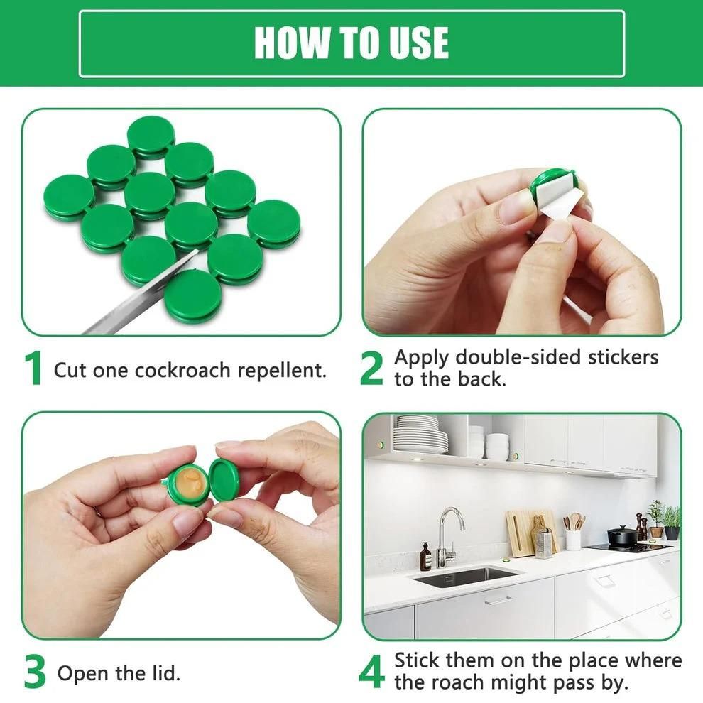 Cockroach Killer Bait Traps (Pack of 12) - Buy One Get One (24 pcs)