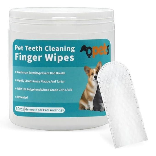 Premium Pet Dental Wipes – Clean Teeth & Fresh Breath Without Brushing