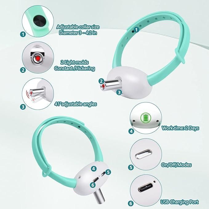 Smart Laser Collar Toy – Automatic Self-Play Entertainment for Indoor Cats