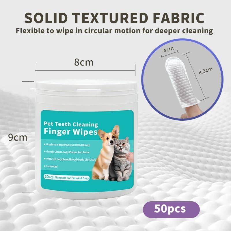 Premium Pet Dental Wipes – Clean Teeth & Fresh Breath Without Brushing