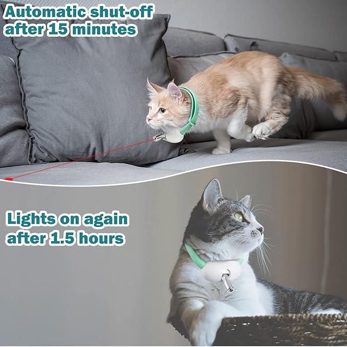 Smart Laser Collar Toy – Automatic Self-Play Entertainment for Indoor Cats