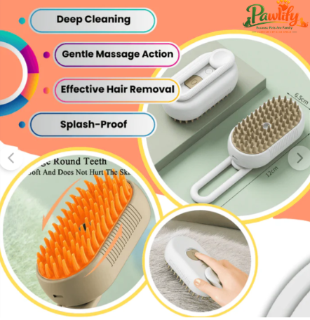3-in-1 Pet Fur Removal And Massager