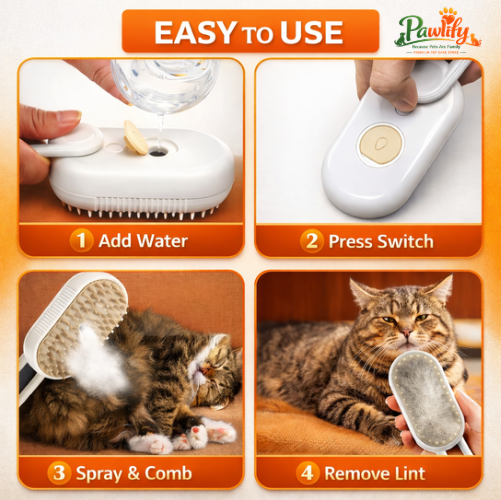 3-in-1 Pet Fur Removal And Massager